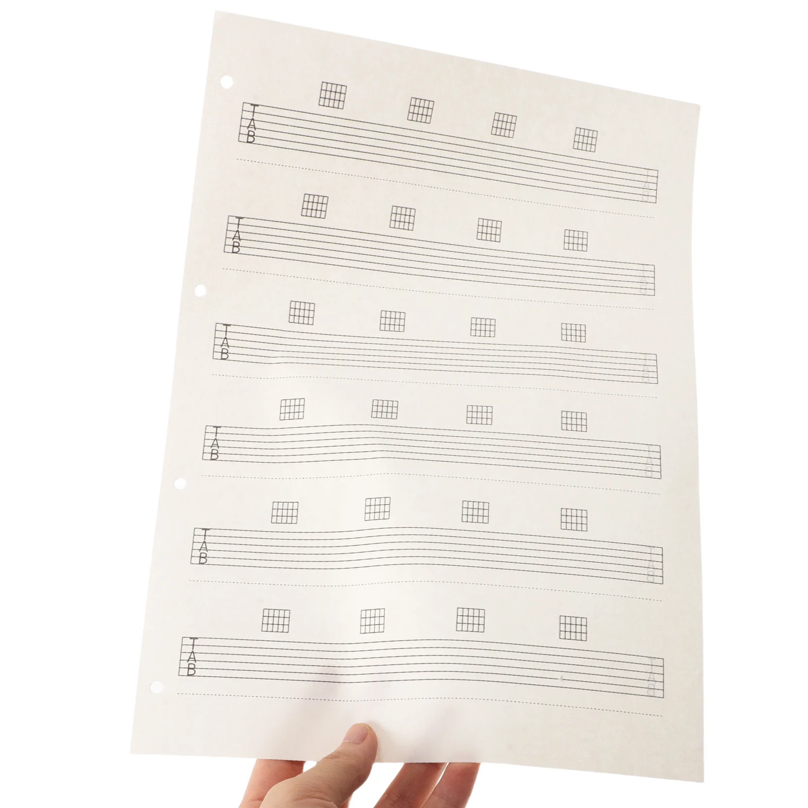 

85Pcs Guitar Tab Paper Blank Six Line Tablature Sheets Smooth Surface for Music Composition Practice Songwriting