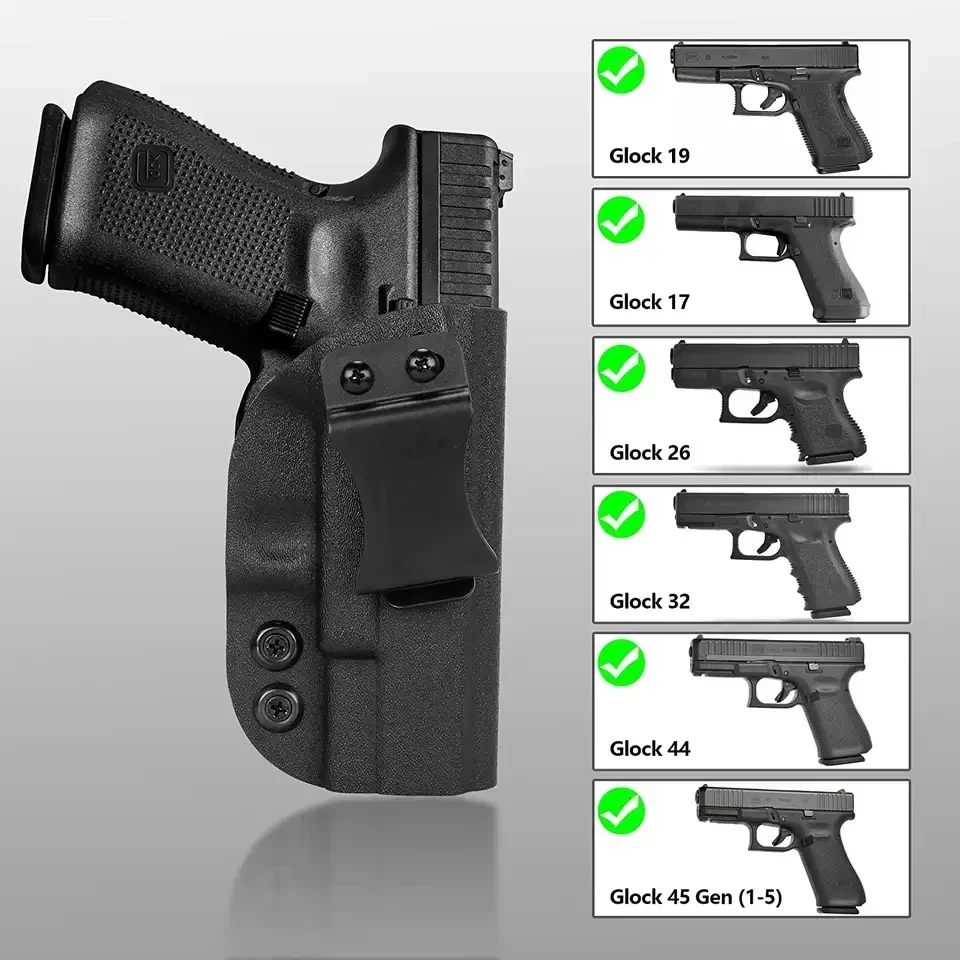 

New Kydex Holster For Taurus G2c S&W Glock 17/22/31/43 Sig P365 Colt 1911 CZ Gun Holster IWB 9MM Pistol Holster Hidden Carry