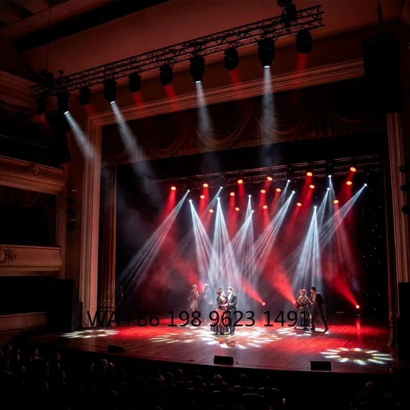 LED Spot Profile Moving Head Light CMY CTO Framing Shutter DMX512 Theater Concert Stage Event Wedding Party Performance Lighting
