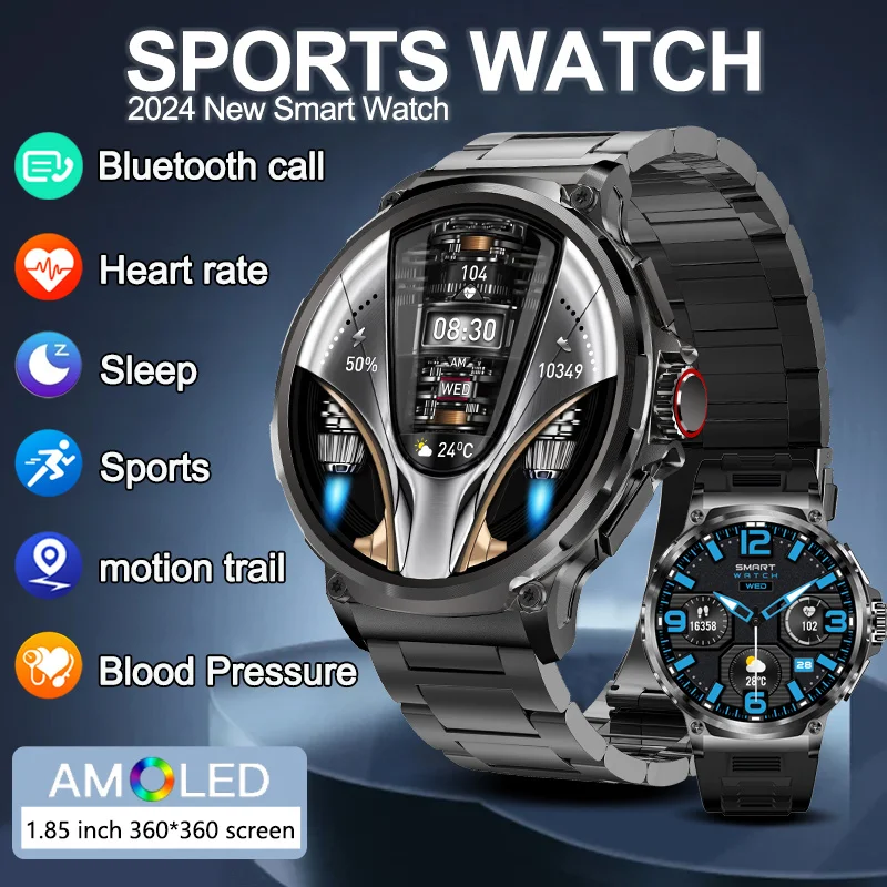 1.85 Inch Smart Watch Men 710mAh Battery Long Standby Bluetooth Call Fitness Watch Sport Tracker Smart Watch For Huawei Xiaomi