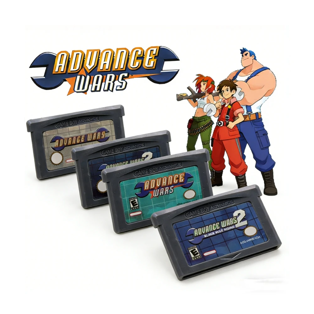 ⅢGBA Game Cartridge Advance Wars Series Advance Wars 2 Black Hole Rising 32 Bit Video Game Console Card