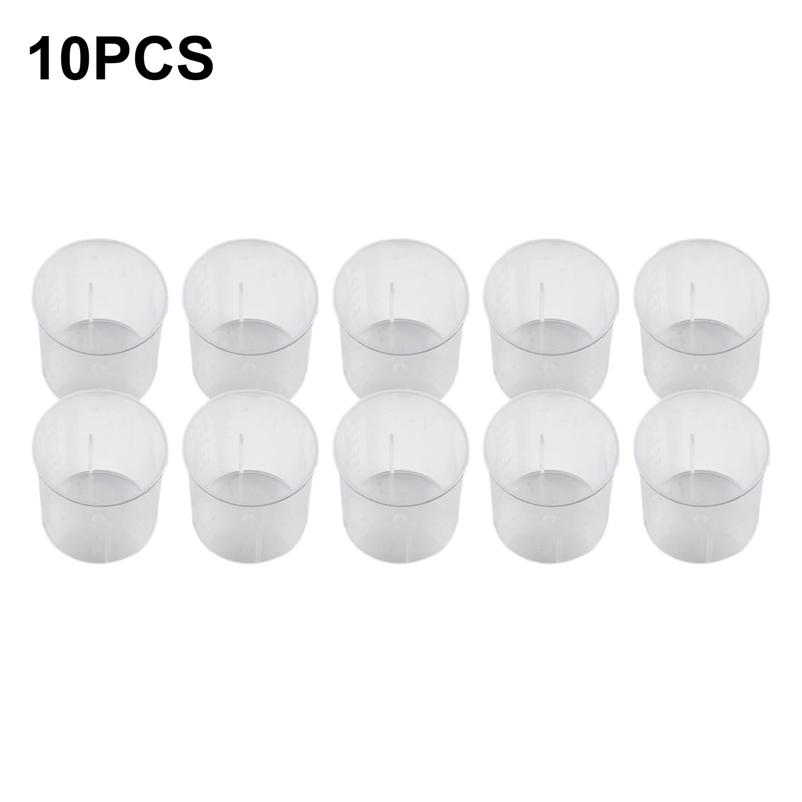 10Pcs 15ml / 30ml Transparent Plastic Double Scale Medicine Measuring Cup Food-Grade Separating Cups Cake Making Measure Tools