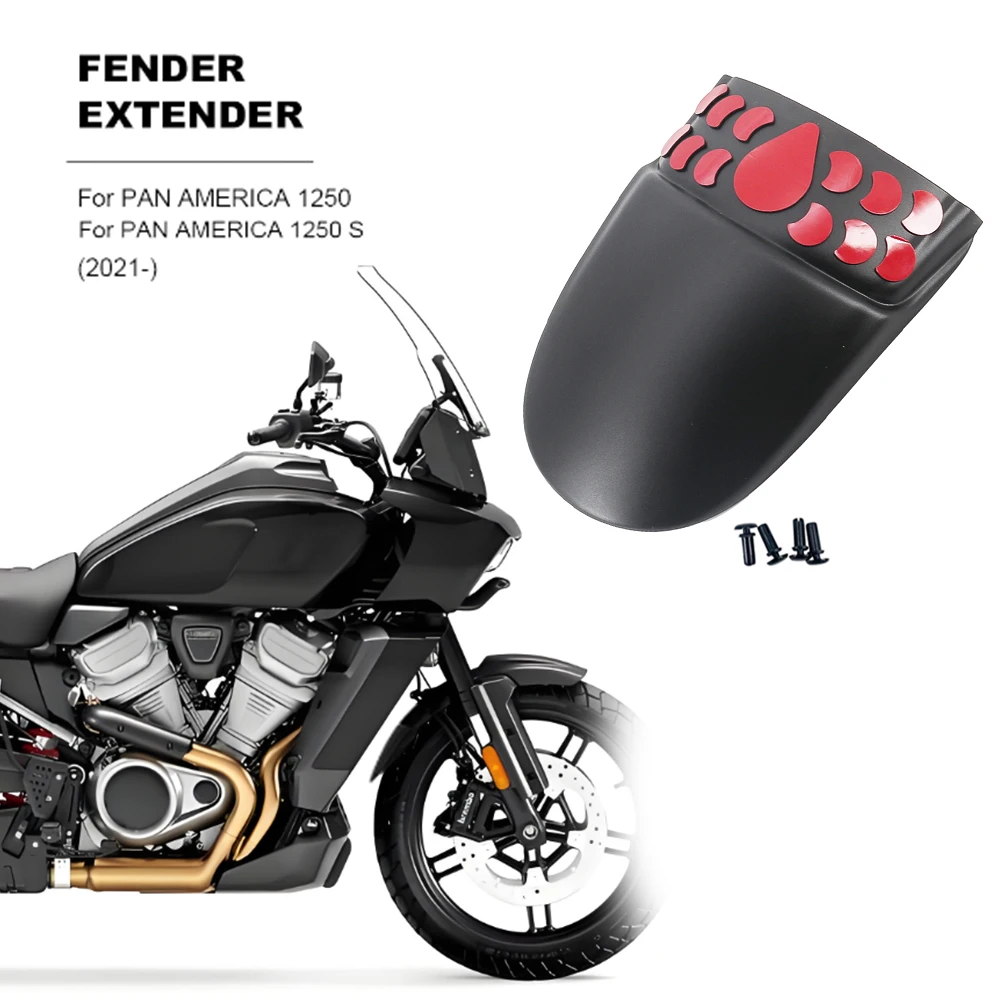 

Motorcycle Accessories Front Fender Mudguard Extender Extension For HARLEY PAN AMERICA 1250 S PA1250 PA 1250 2021- 2022