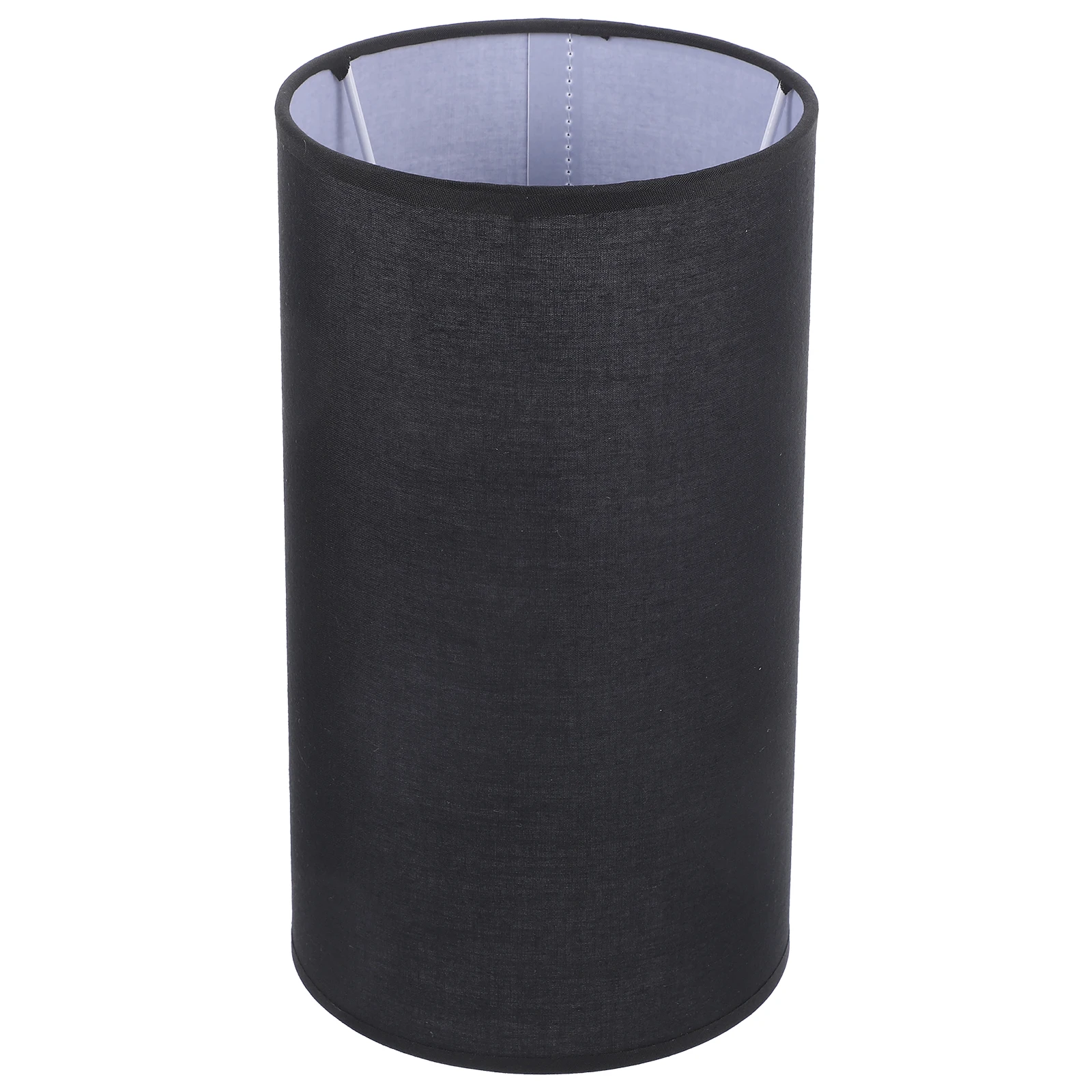 

Fabric Lampshade TC Black E27 4.2cm Detachable Cover for Desk Table Floor Lamps Shades Home Office Bedroom Study Lighting