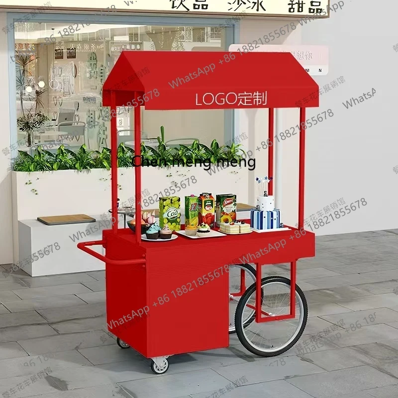 Mobile stall snack cart display stand Night market float Outdoor market stall promotion