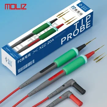 XZZ P2 1000V 20A Super Conducting Multimeter Lead for Digital Current Voltage Probe Needle Tip Test Lead Wire Pen Cable Tools