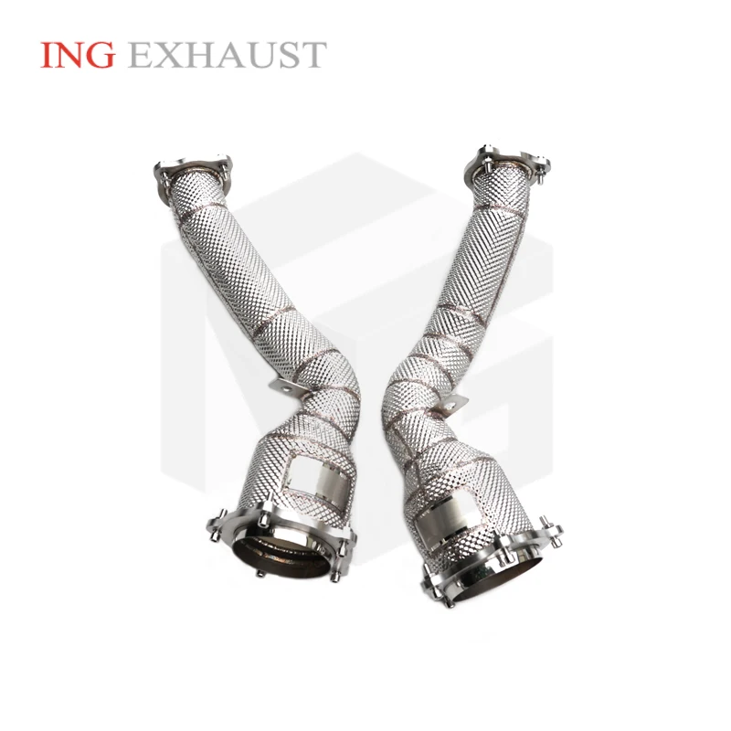 ING Performance exhaust Catalytic Downpipe for Porsche Cayenne s 958.1 4.8L 11up Engine Header Large Displacement Race System