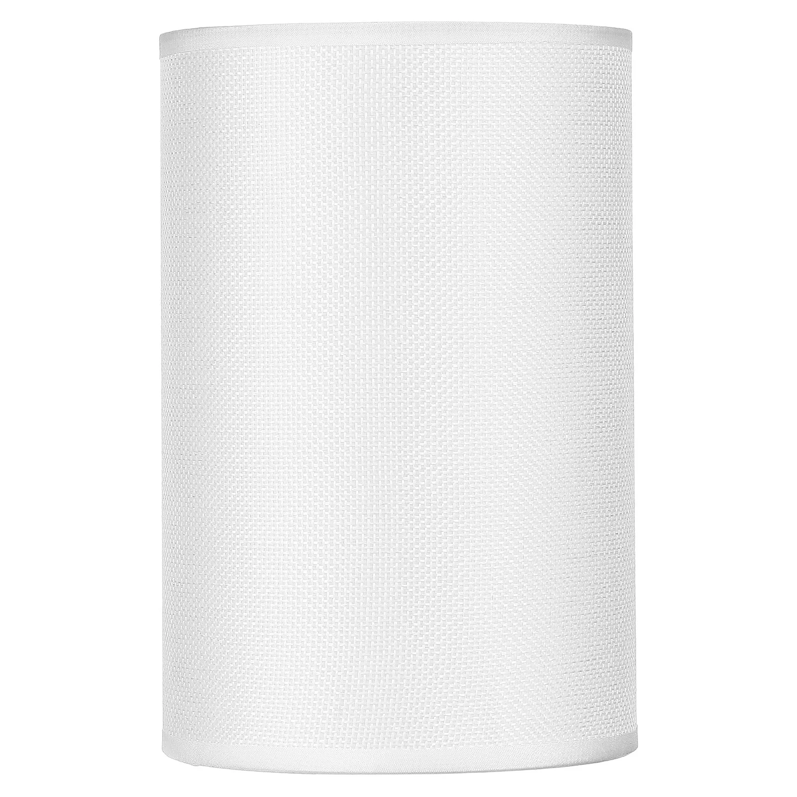 

White Linen Lampshade Fabric Cylinder Drum Shade Table Lamp Modern Minimalist Round Cover Replacement For Bedroom Home Soft