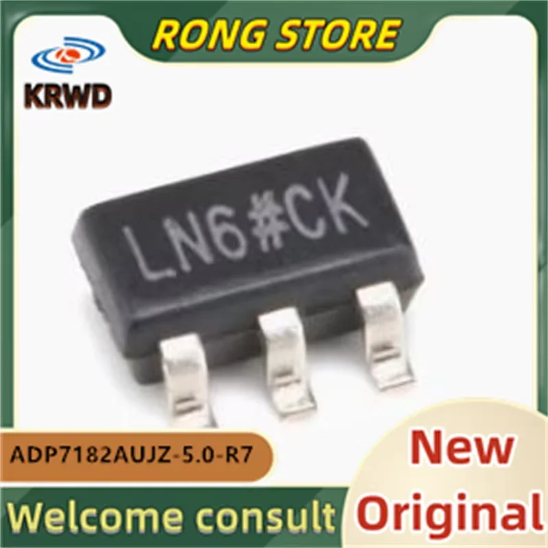 5PCS LN6#CK  New and Original Chip IC SOT23-5 ADP7182AUJZ-5.0-R7 ADP7182AUJZ-5.0 ADP7182AUJZ ADP7182AU ADP7182