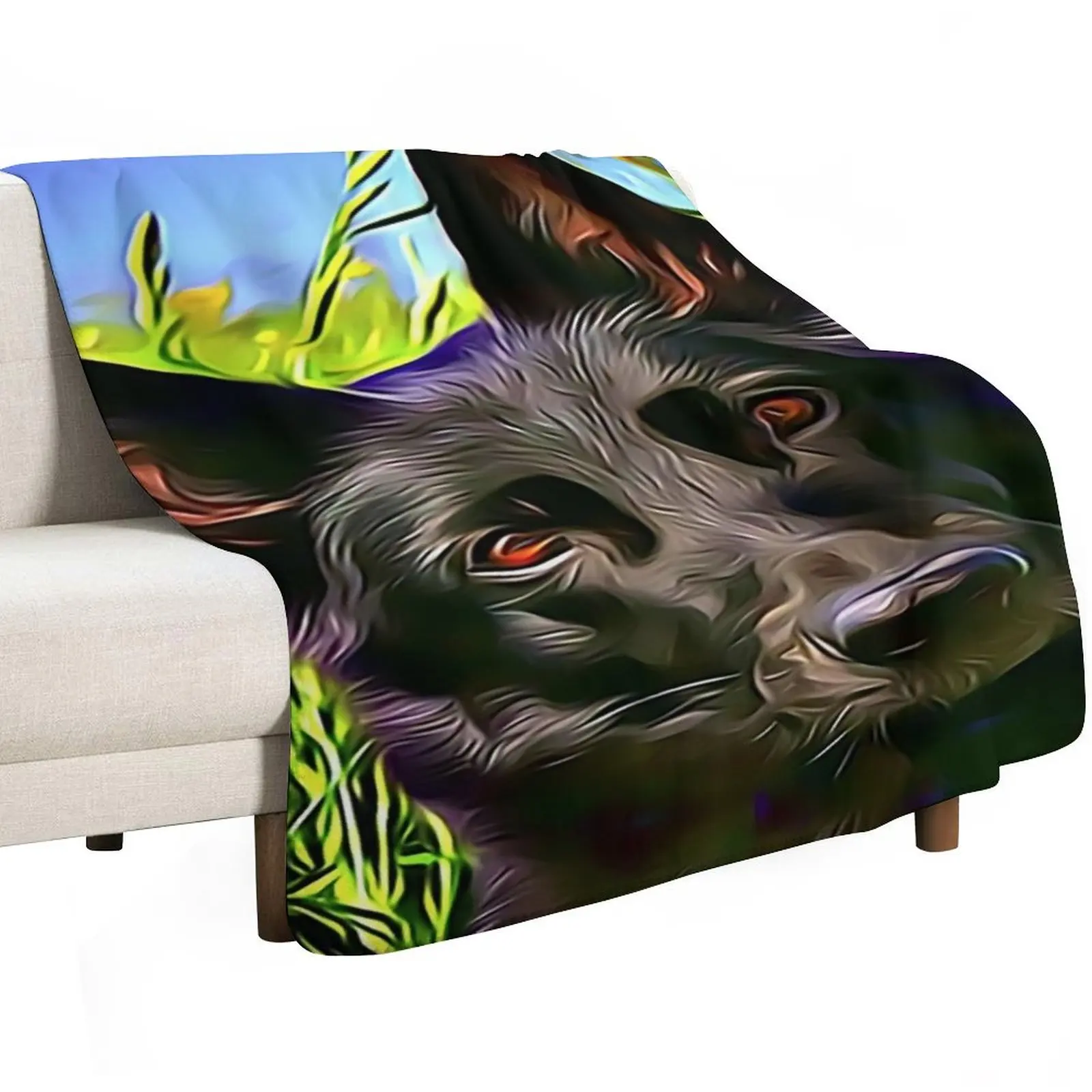 The Belgian Schipperke Throw Blanket wednesday Thins Warm Sleeping Bag Decorative Beds Luxury Thicken Blankets