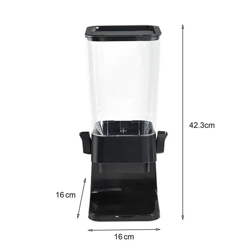 Contenedor de cereales respetuoso con el medio ambiente, dispensador de almacenamiento de aperitivos para gatos y perros, ahorro de espacio, organizador de cocina, 5,5 l
