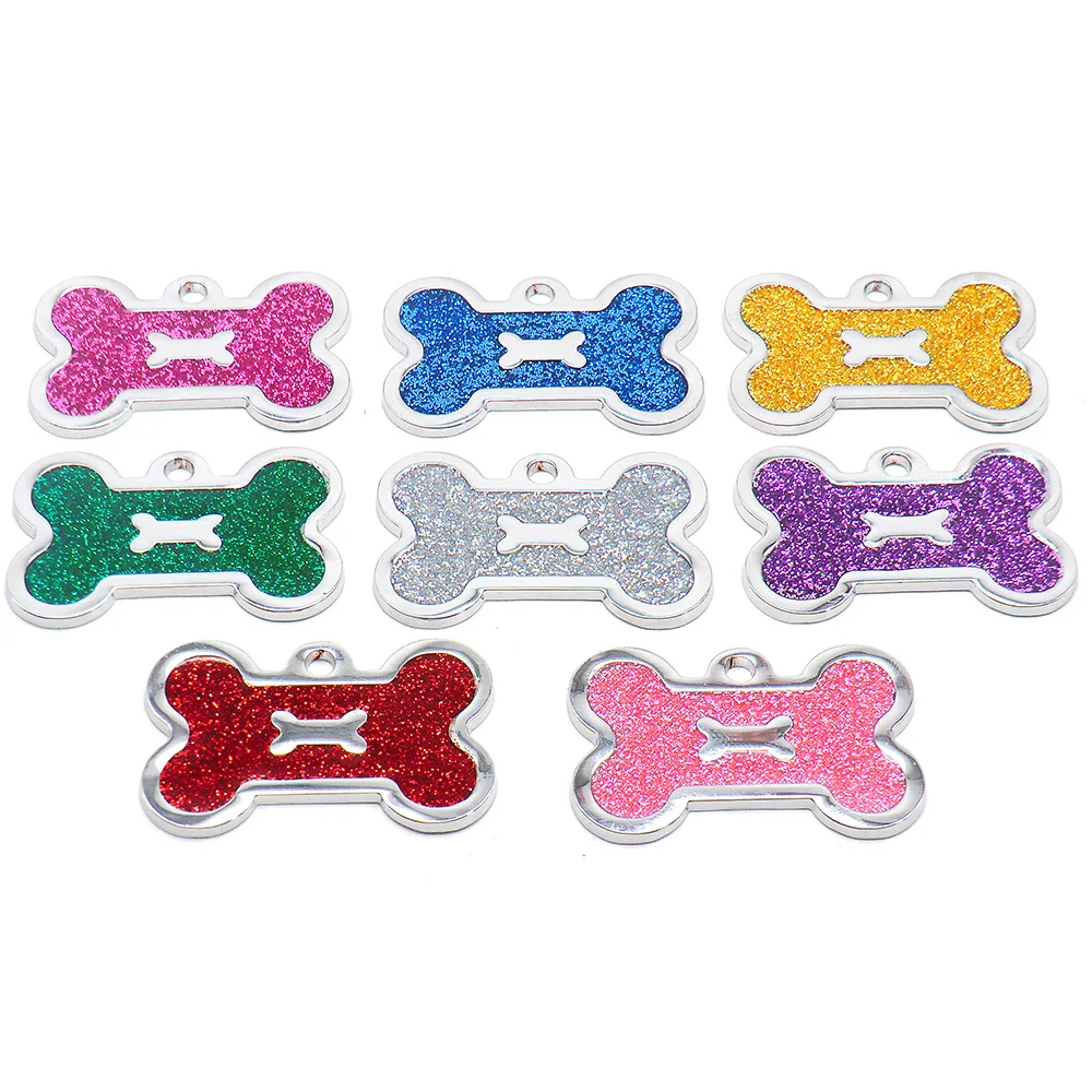 Wholesale 20Pcs Customized Dogs Collars Harnesses Dog Sheet Personalized Dogs ID Tag Cats Collar Dog Name Phone Pet Product