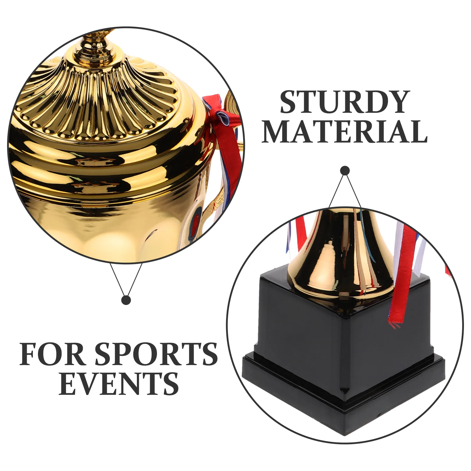 

1Pcs Champion Trophy Golden Metal Cup Award for Sports Competition Ceremony 45Cm Premium Honor Prize for Players Game Basketball