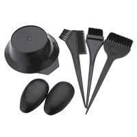 1 Set/5 Pcs Professional Hair Coloring Comb Hairbrush Practical Dyeing Bowl DIY Hairdressing Tint Hair Brush for Barbershop (