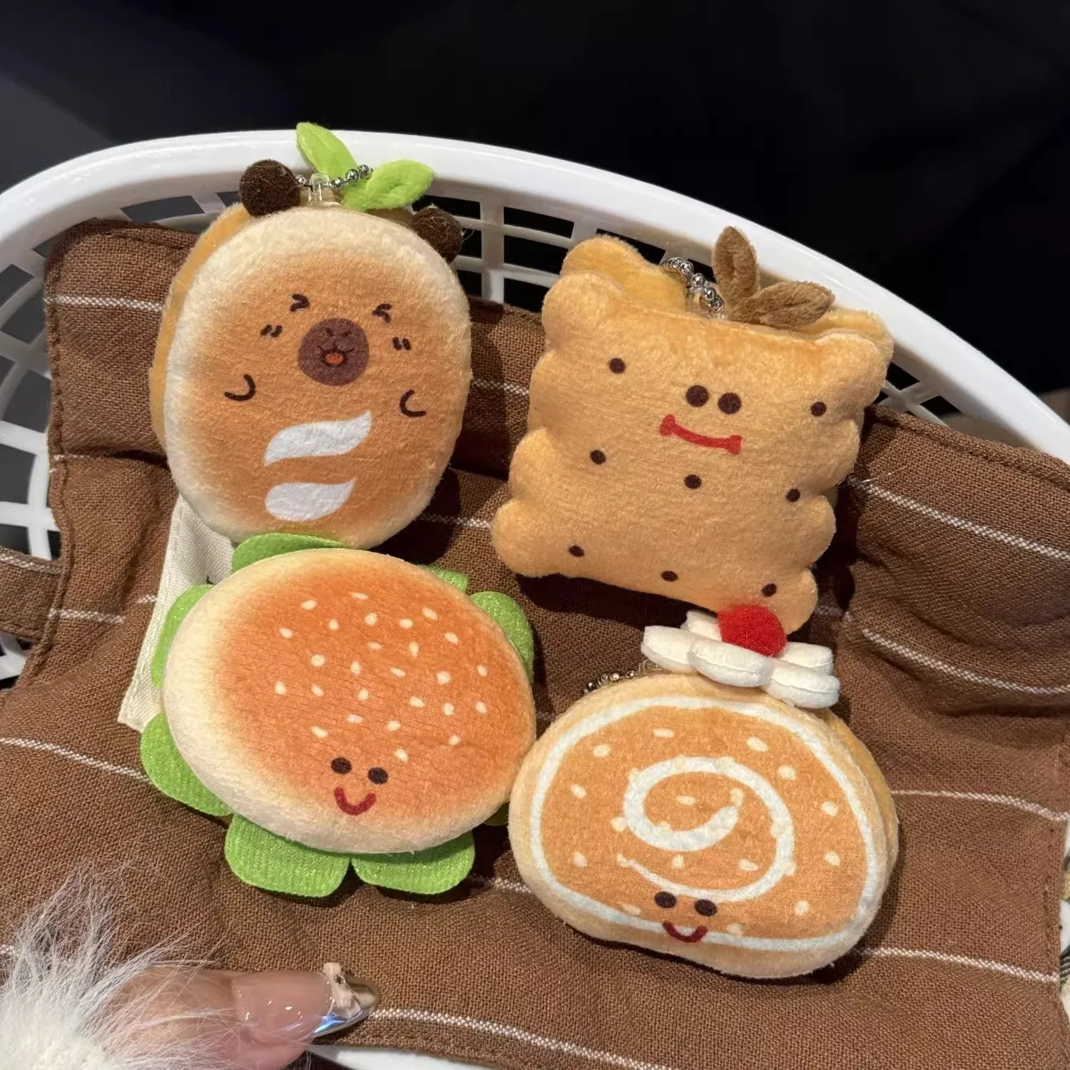 Gevulde voedingsmiddelen pluche creatief hamburgerbrood zachte rugzak hanger Kawaii prachtige Juguetes verjaardagscadeau voor vriend of kinderen