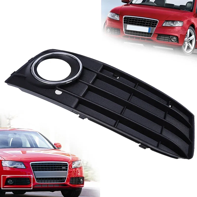 

Подходит для Audi A4 B8 2007-2011, предварительно фейслинг, передний бампер, противотуманная фара, решетка, пластиковая черная левая/правая сторона 8K0 807 682