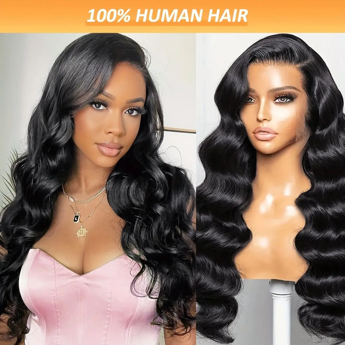 HD Transparente Corpo Onda Peruca Dianteira Do Laço, Peruca de Cabelo Humano Pré-Arrancado, Peruca Brasileira Glueless, 13x6, 40 in, na Venda Escolha para Mulheres