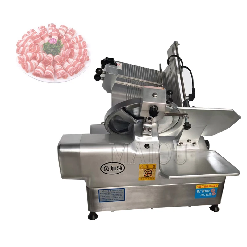 Slicer Mutton Roll Slicer Commercial Automatic Cooked And Frozen Meat Planer Fat Beef Roll Electric slicer