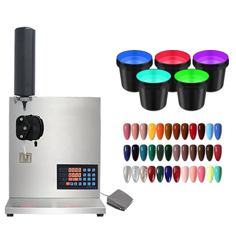 Hot sale nails dipping powder filling capping painting gel cream refilling bottle filling machines nail polish