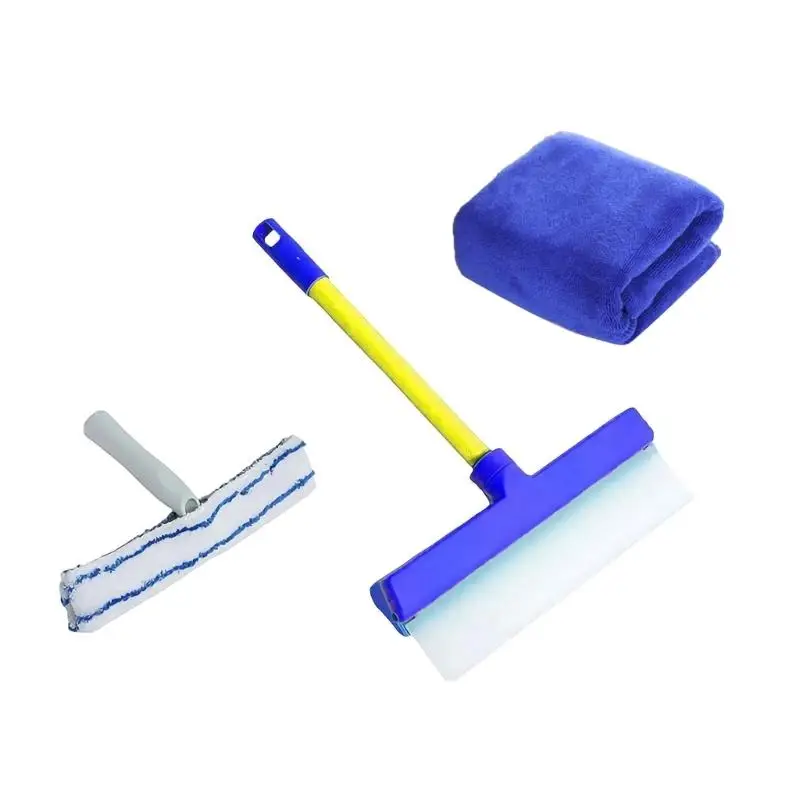 

G6KF Efficient Glass Cleaning Tool Smoothly Silicone Blade Window Squeegee Tool Kits for Streak Freely Shinings Easy to Use