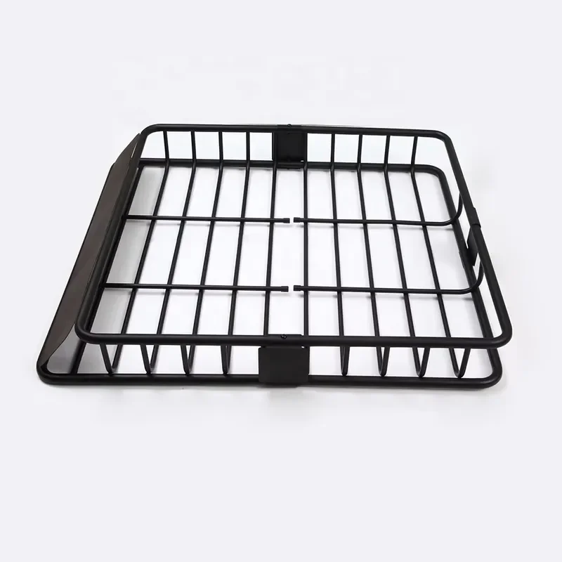 Universal Steel Car Roof Rack Cargo Basket Luggage Carrier Storage Tray for SUV Sedan Truck Travel Camping Outdoor Gear