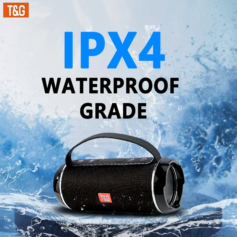 TG116C Tragbarer Outdoor-Lautsprecher, kompatibel mit kabellosen Geräten, niedlicher kleiner Würfellautsprecher, Musikplayer, unterstützt USB/TF/FM-Radio. – Detail 4