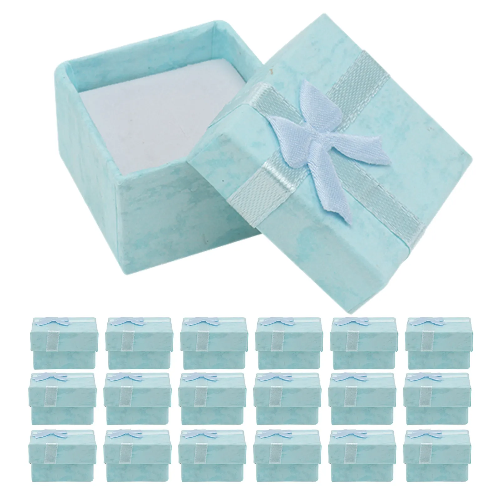 

20Pcs Decorative Cardboard Jewelry Boxes Bulk Empty Small Jewelry Packaging Boxes for Women Brooch Necklace Bracelet Storage