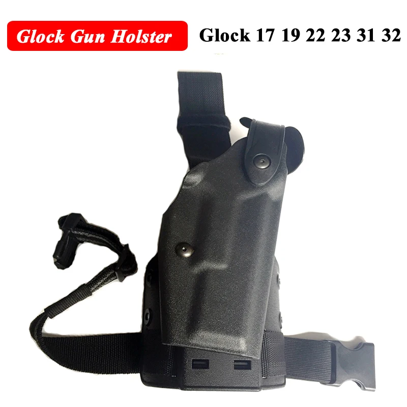 

Tactical Quick Released Glock 17 19 22 23 31 32 Pistol Thigh Holster Military Hunting Airsoft Shooting Air Gun Leg Holster