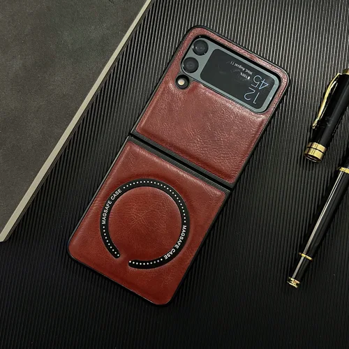 귀여운 엔젤 헬로 키티, 맥세이프 마그네틱 브래킷 랜야드 폰 케이스, 삼성 갤럭시 Z 플립 3 4 5 6 5G PC 하드 백 커버