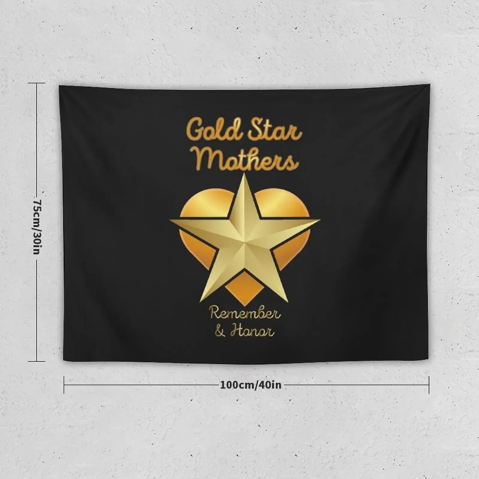 Gold Star Mothers Remember & Honor Gift Tapestry Bedroom Decoration Japanese Room Decor Tapestry