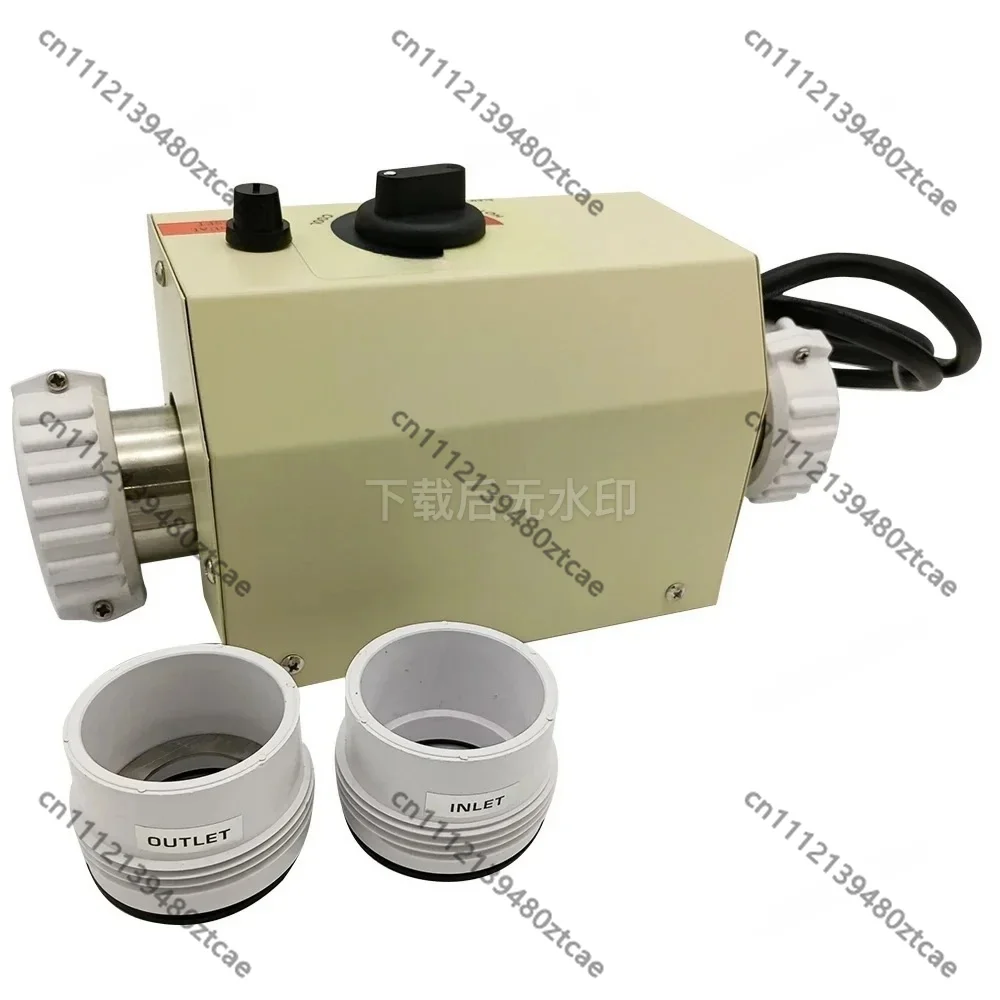 3KW Electric Water Heater Adjustable Thermostat Constant Temperature Heater for Spa Hot Tub Swimming Pool