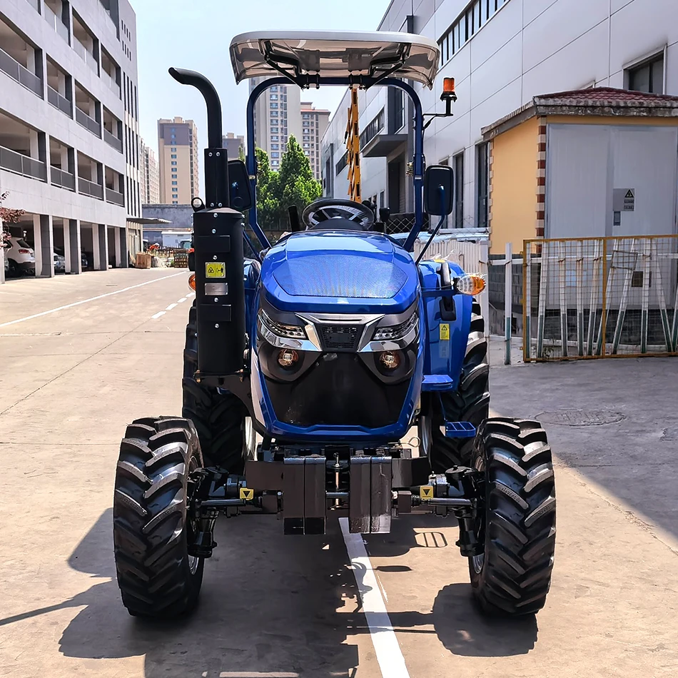 Mini Wheel Tractor 50 HP Forestry Greenhouse Transport Tractor Diesel Agriculture Orchard Plow Pose Tractor
