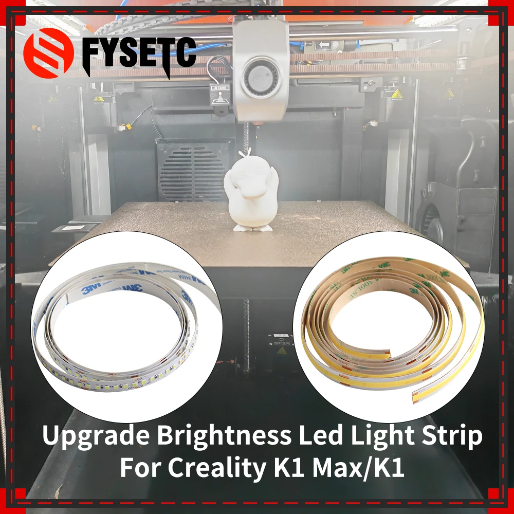 Upgraded LED Light Strip 24V Lighting Lamp For Creality K1 K1 max  Super Bright Light Bar for K1 K1max 3D Printers