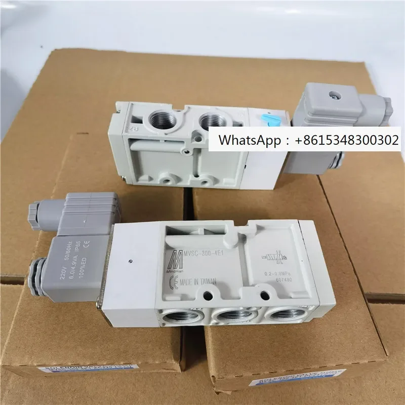 

Электромагнитный клапан MVSC-300-4E1 Jinqi MINDMAN двухпозиционный пятиходовой DC24vAC220v пневматический клапан пневматический регулирующий клапан