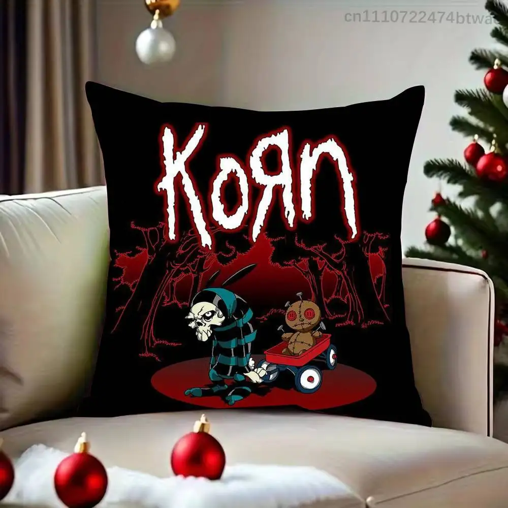 Band K-Korn Pillowcases Cute Funny Pillow Case For Wedding Party Home Decor Comfy Pillow Cove
