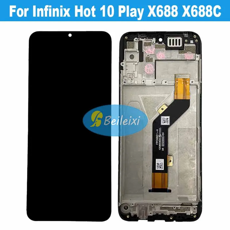 For Infinix Hot 10 Play X688 X688C X688B LCD Display Touch Screen Digitizer Assembly