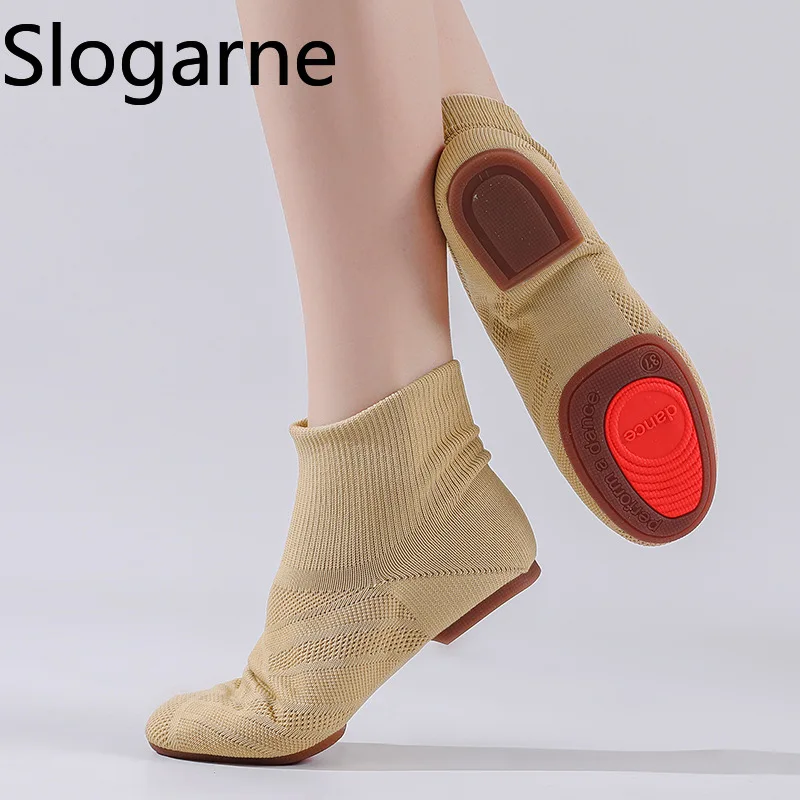 Women New Ballet Dance Shoes Girls Modern Jazz Latin Waltz Tango Belly Ballroom Dance Shoes Weave Yoga Train Shoes Stage Wear
