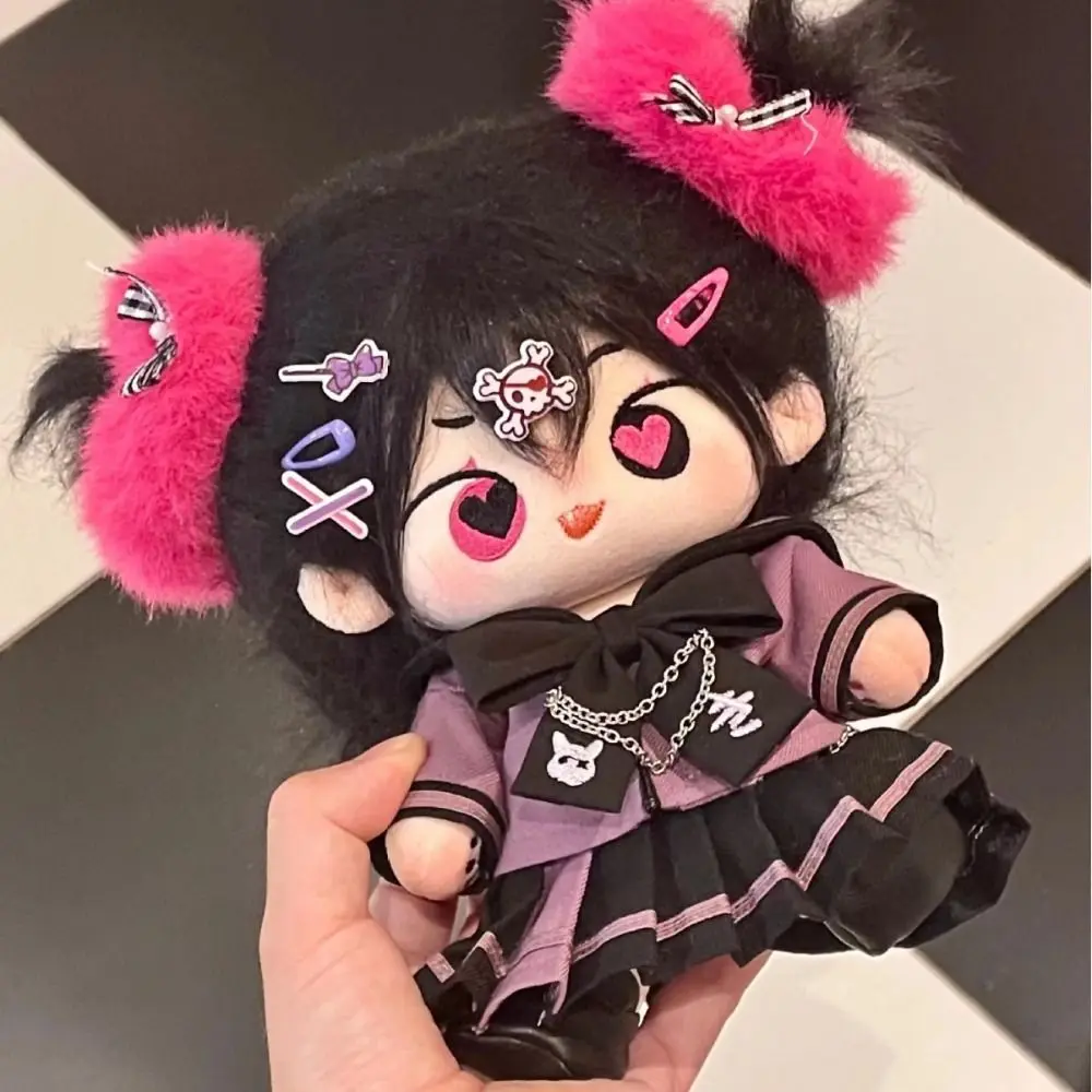 

Head Cover 20cm Cotton Doll Dress Lolita Hoodies Cotton Doll Clothes Sweet Dress Up Plush Toy Clothes Doll Accessories