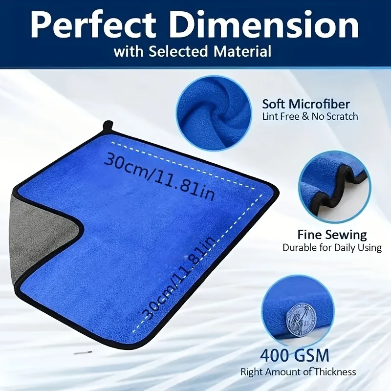 TILONDEX Multifunctional Cleaning Towel Super Absorbent Car Home Towel Car Cleaning Table Cleaning Soft Towel Car Fitness Lint
