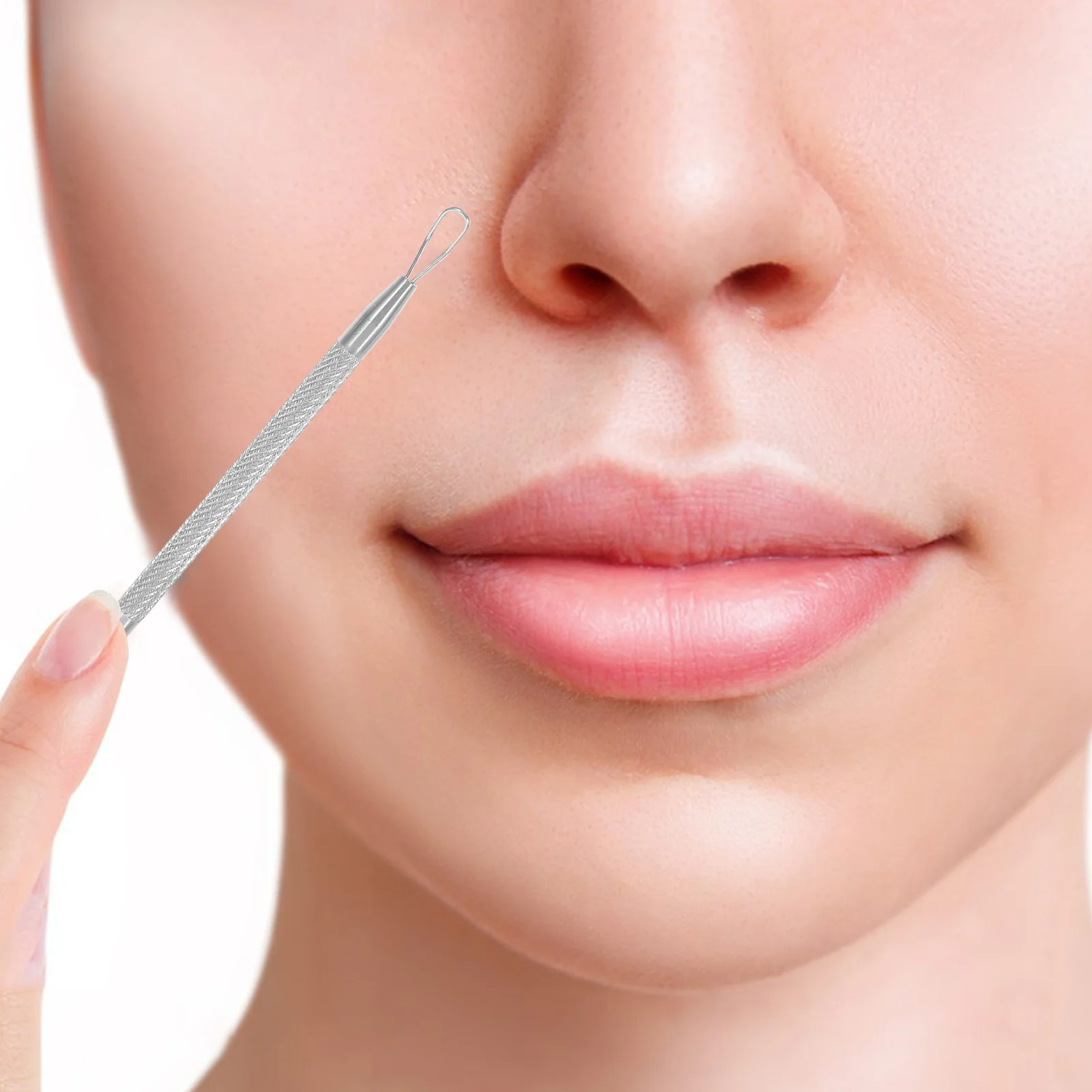 Extracteurs de comédons en acier inoxydable de haute qualité, pour le nettoyage des pores, outils de beauté à Double tête, 7 pièces