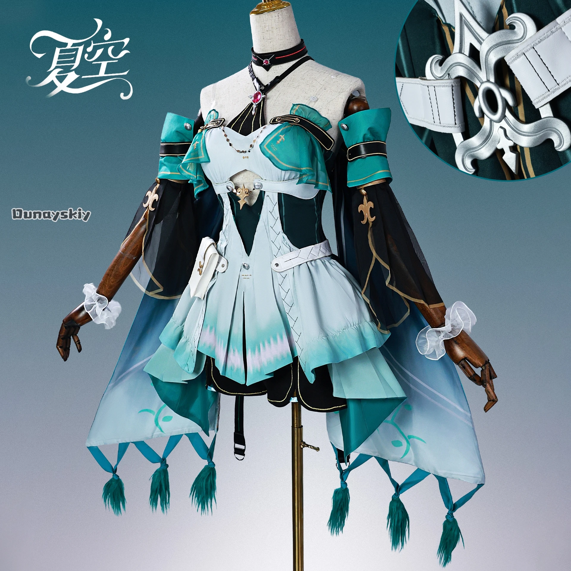 Ciaccona Cosplay Game Wuthering Waves Costume Ciaccona Wig Dress Role-playing Uniform Set Halloween Carnival Women Girls Suits