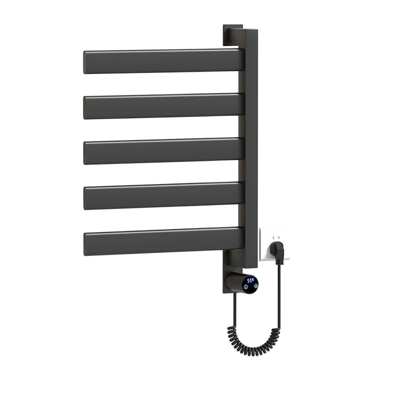 Nessuna perforazione, riscaldamento elettrico, portasciugamani, riscaldamento rapido, asciugatura, portasciugamani, domestico, impermeabile, fibra di carbonio, asciutto