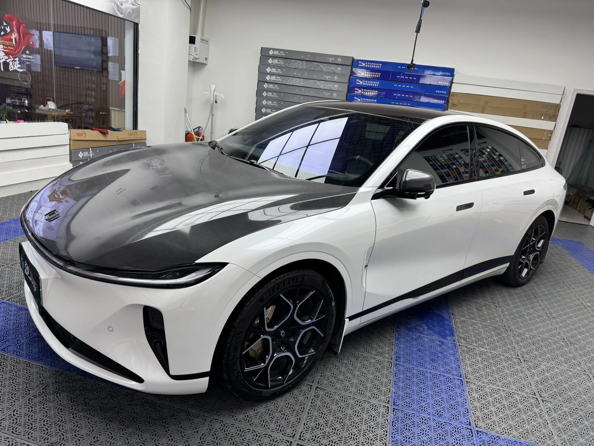 7.5mil TPU Carbon Fiber Vinyl Car Wrap Sticker Self-Healing Color-Changing UV Proof Anti-Scratch Body Paint Protective Film