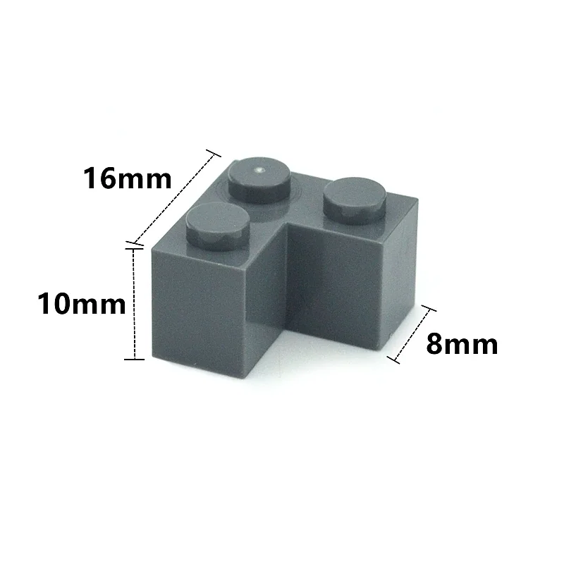 DIY Building Blocks 80pcs Thick Figures Bricks 1+2 Dots Educational Creative Construction Toys 2x2 Corner Compatible with 2357