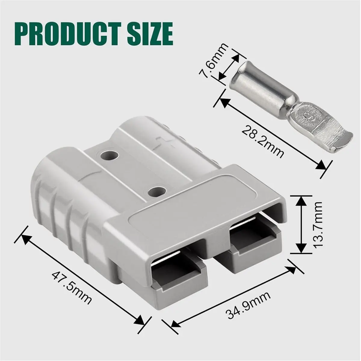 FUA@ 10PCS 50A Battery Quick Connect/Disconnect Kit ,50A Connector Kit for Recovery Winch,Towing Systems & Solar Applications