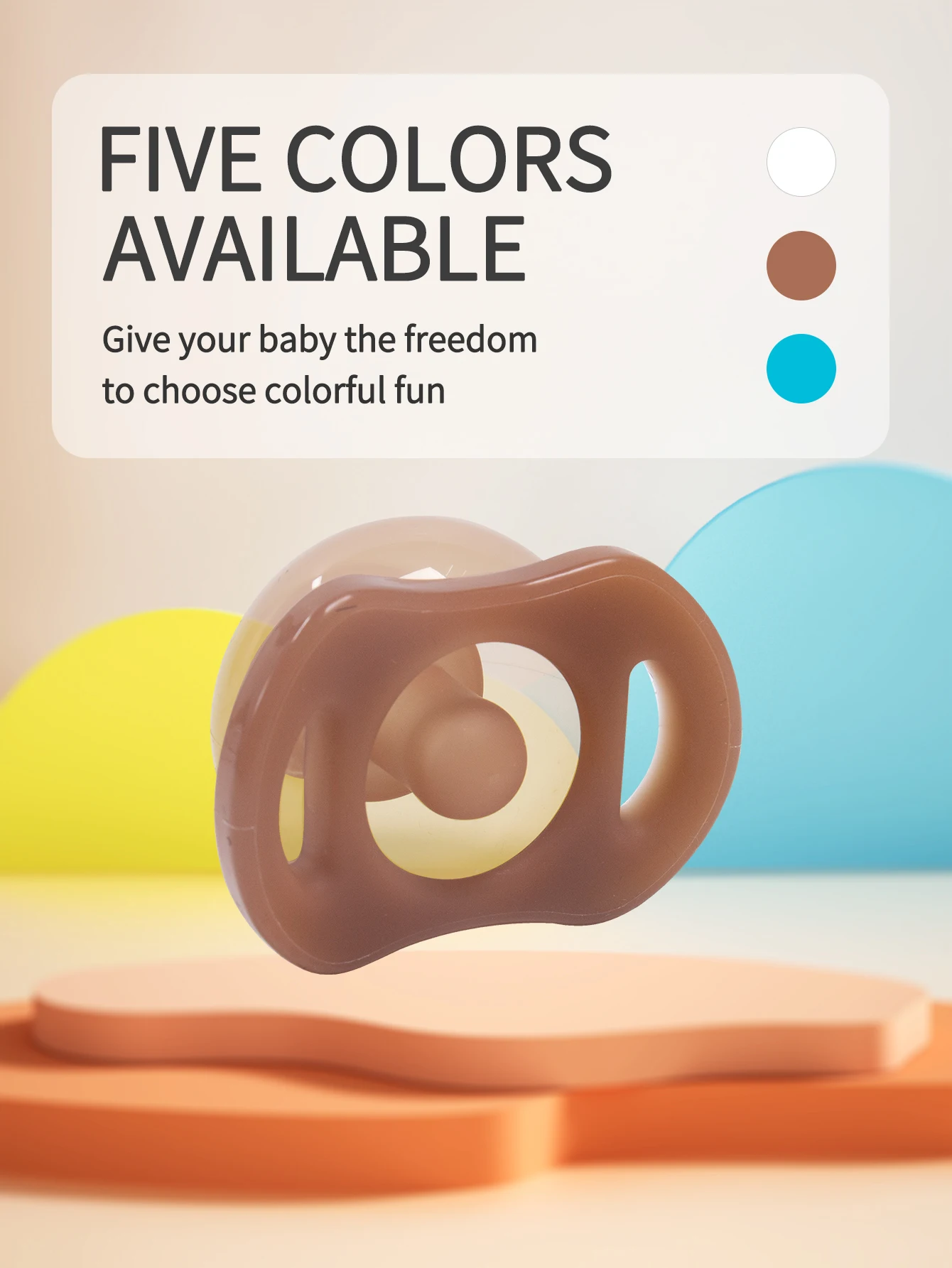 Automatic rebound Baby Pacifier Interest design drop anti dust proof foldable for night silicone pacifier training soother
