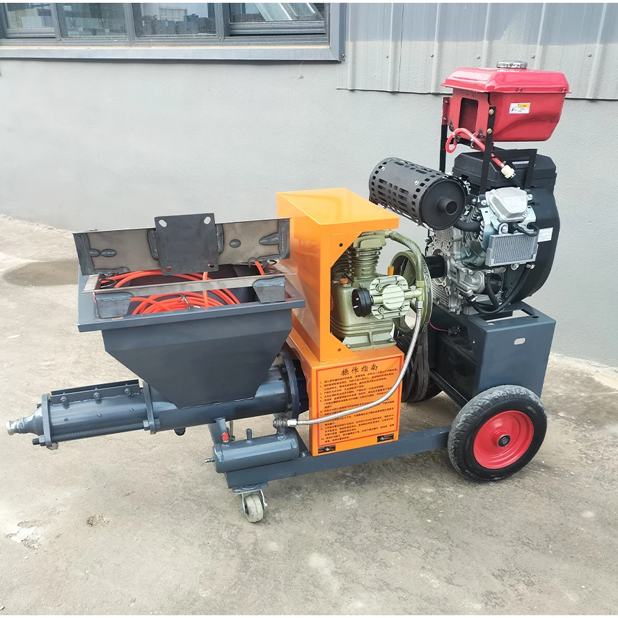 Automatic Rendering Machine for Wall Plaster Cement Mortar Spraying Pump Electric Plastering Equipment