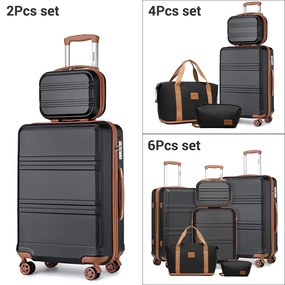 KONO 2/4/6-delige beauty case box cosmetica case handbagage toilettas reistas bagageset