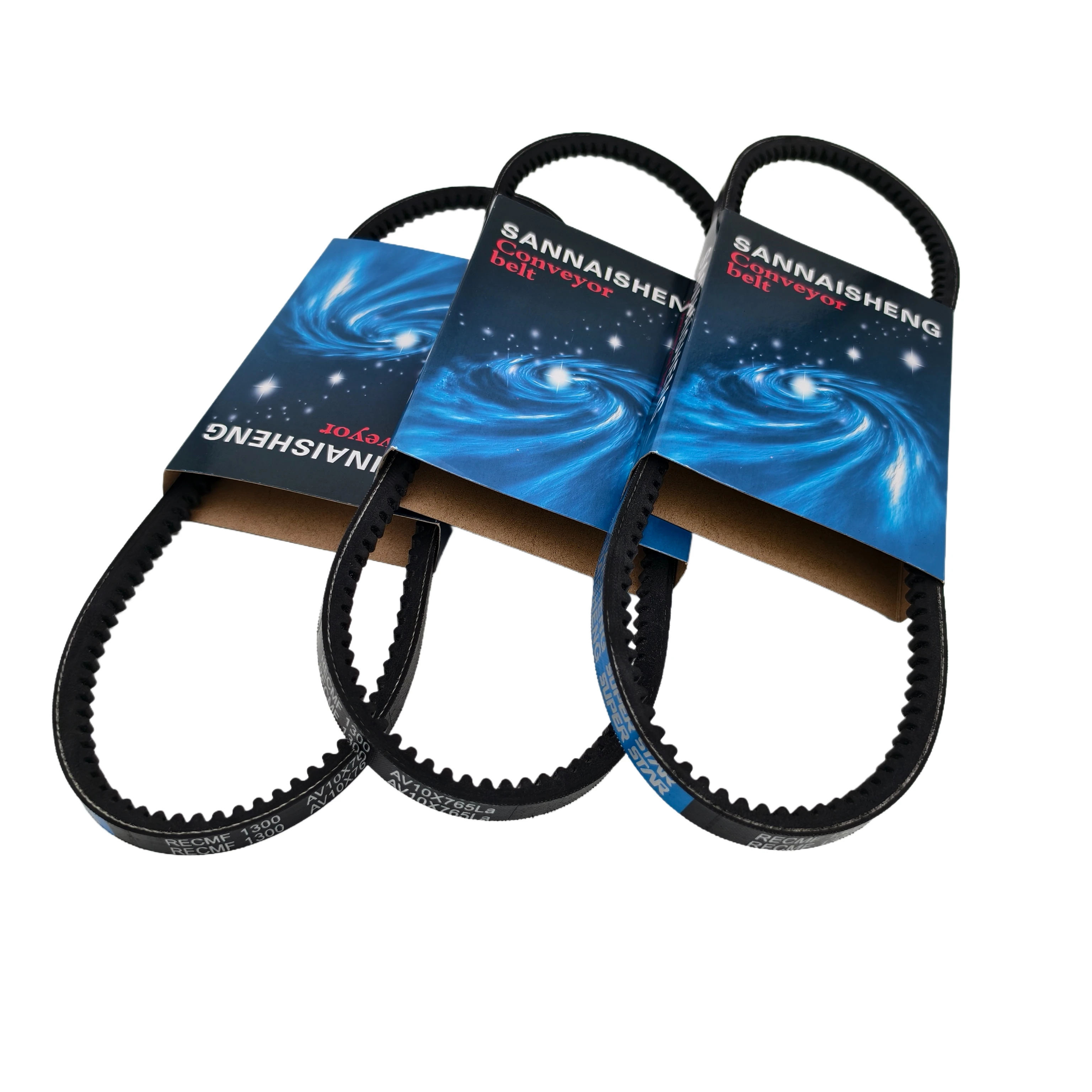 1Pcs New Engine Fan Belt Fit For 1300 9.7mm Width 8mm Thickness Rubber Vee Toothed Wegde Raw Edge Gogged Timing
