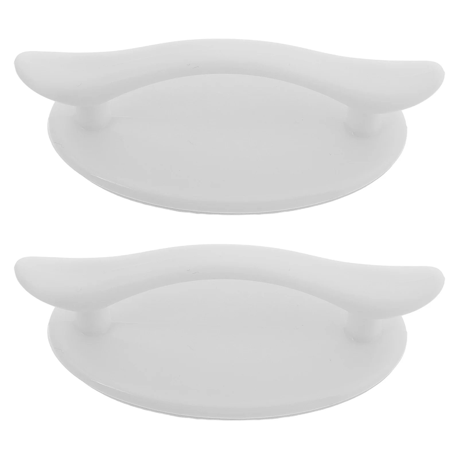 

2 Pcs Drawer Handle Cabinet Handles Wardrobe Door Plastic Self-stick Push Pull Helper